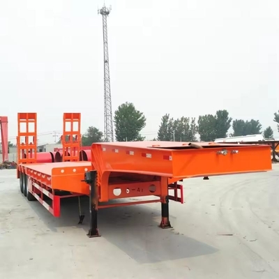 Δύο άξονες 20FT 40FT Κεραμίδας εμπορευματοκιβωτίου Σκελετικό φορτηγό Ημιρυμουλκούμενο