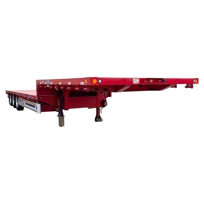13500X3000X1550 mm Σιδηρούνιος ημιπρόσφυγας χαμηλής επιφάνειας για τη μεταφορά μηχανημάτων 13m επιφανειακός πρόσφυγας