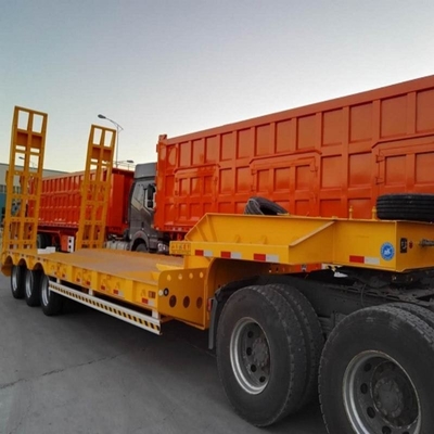 3 άξονες 80ton ανύψωση πρεσβύτευση ντάμπινγκ πρεσβύτευση ημιφορτηγό ρυμουλκούμενο βαρύ φορτίο χωρητικότητα