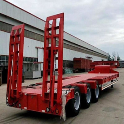 Χαμηλό κρεβάτι Semi-Relayer Flatbed Trailer Άξονας Προσαρμόσιμες για τις απαιτήσεις του πελάτη