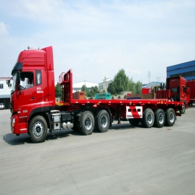 Χαμηλό κρεβάτι Semi-Relayer Flatbed Trailer Άξονας Προσαρμόσιμες για τις απαιτήσεις του πελάτη