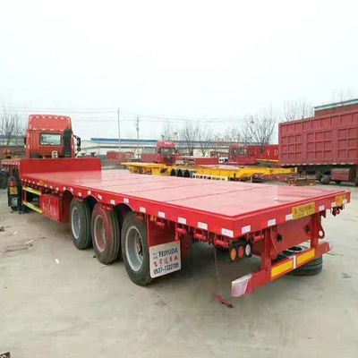 Χαμηλό κρεβάτι Semi-Relayer Flatbed Trailer Άξονας Προσαρμόσιμες για τις απαιτήσεις του πελάτη