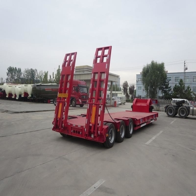 Χαμηλό κρεβάτι Semi-Relayer Flatbed Trailer Άξονας Προσαρμόσιμες για τις απαιτήσεις του πελάτη