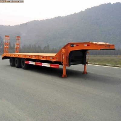 Προσαρμογή 3 Άξονες Εκσκαφέας Μεταφορά 60ton Χρησιμοποιούμενα χαμηλόποδα ημιφορτηγά με άξονα 13t