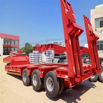 30t 40t 50t 2 3 άξονες Gooseneck χαμηλό κρεβάτι ημιτελόνι Mac Pherson τύπου συστήματα αναστολής