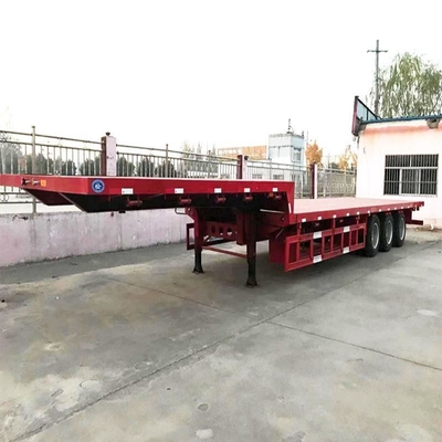 Τύπος MacPherson Ανάρτηση 40-80ton 4 άξονα τηλεσκοπικό εκταγμένο χαμηλό κρεβάτι ημικυριό