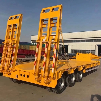 Shang Dong Heavy Machinery Low Flat Trailer κατασκευασμένο με μηχανική ανάρτηση σε