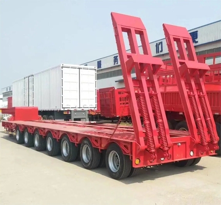 Βαρύ φορτίο 50t-60t 3/4 άξονες Lowboy/Low Deck/Platform/Loader για μεταφορά εξορυκτών