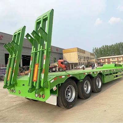 Βαρύ φορτίο 50t-60t 3/4 άξονες Lowboy/Low Deck/Platform/Loader για μεταφορά εξορυκτών