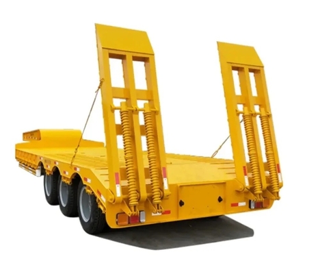 Βαρύ φορτίο 50t-60t 3/4 άξονες Lowboy/Low Deck/Platform/Loader για μεταφορά εξορυκτών