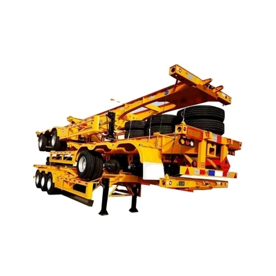 40FT 50tons Σκελετό ρυμουλκούμενο Κωνσταντίνος Χάλυβα ρυμουλκούμενα φορτηγά ρυμουλκούμενα ημι-ρυμουλκούμενο χρώμα 1
