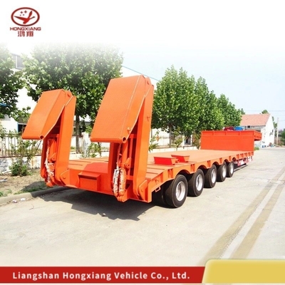 Προσαρμογή 80 τόνων Low Loader/Lowbed/Lowboy Low Bed Trailer με 3 άξονες