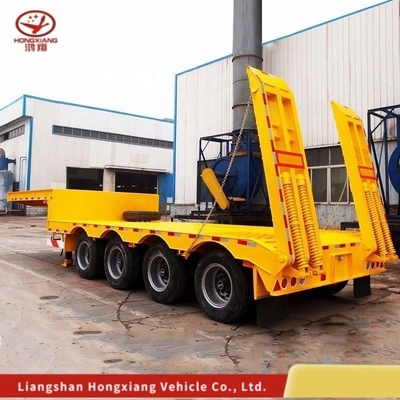 Προσαρμογή 80 τόνων Low Loader/Lowbed/Lowboy Low Bed Trailer με 3 άξονες