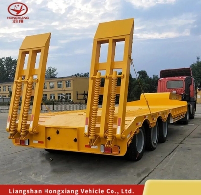 Αφαίρετο φορτηγό χαμηλής φόρτωσης / Lowbed / Lowboy Low Flat Bed Trailer Προσαρμόσιμο