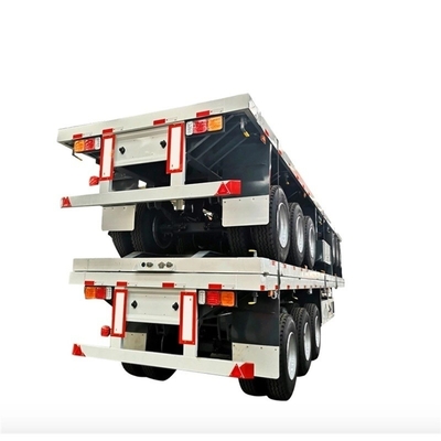 3 άξονες 40 FT Flatbed Skeleton Semi-Trailer για Semi-Truck Trailer και ανταγωνιστικό