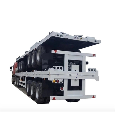 3 άξονες 40 FT Flatbed Skeleton Semi-Trailer για Semi-Truck Trailer και ανταγωνιστικό