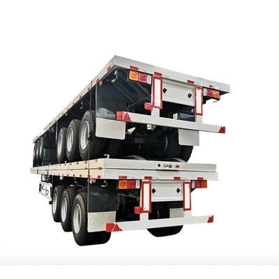 3 άξονες 40 FT Flatbed Skeleton Semi-Trailer για Semi-Truck Trailer και ανταγωνιστικό