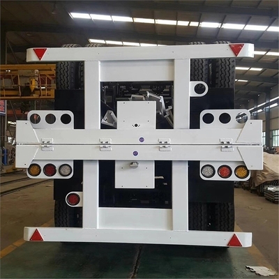 3 άξονες 40 FT Flatbed Skeleton Semi-Trailer για Semi-Truck Trailer και ανταγωνιστικό