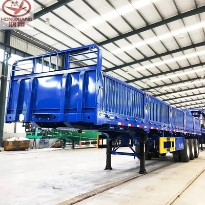1820 mm Tread Van τύπου 3 Tri Axle Bulk Cargo 30t 50t Side Wall Fence Cargo Truck Trailers Εφοδιαστικό φορτηγό