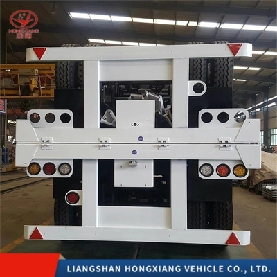 2/3 Άξονας 20/40 FT Flatbed Trailer Προσαρμοσμένο χρώμα Σκελετό Τάξι Πλάτος Ημι-Κατασκευή