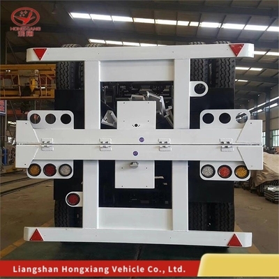 20FT 40FT 40 Foot Skeleton Container Semi Truck Trailer με σύστημα πέδησης διπλής γραμμής