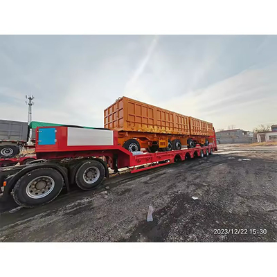 3 άξονες ημιφορτηγό ελκυστήρα EHL9400TPB μέγιστο ωφέλιμο φορτίο 28 τόνων χάλυβα χαμηλό κρεβάτι ημιφορτηγό