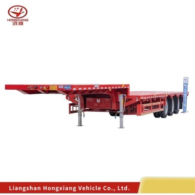 20FT 40FT Gooseneck Skeleton Drawbar Tri Axle Flatbed Truck Container Chassis Semi-Trailer Οδηγός οχήματος