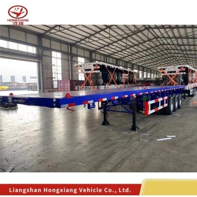 20FT 40FT Gooseneck Skeleton Drawbar Tri Axle Flatbed Truck Container Chassis Semi-Trailer Οδηγός οχήματος