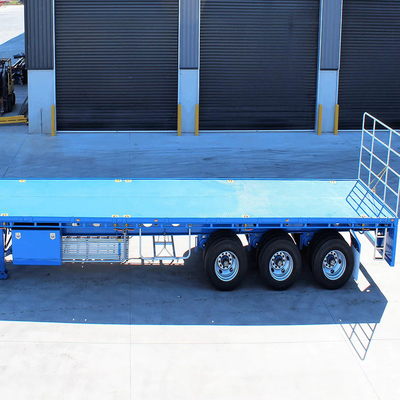 EHL9400TPB 40FT Flatbed Semi-Trailer 2 3 Άξονα Συσκευαστή Ελαστικό Semi-Trailer Αριθμός 8.12.16