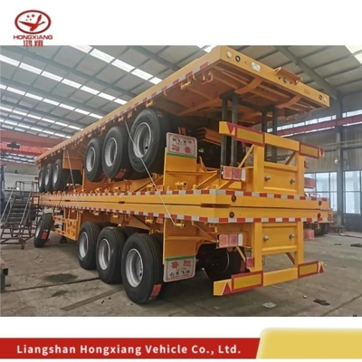 2 άξονες 40FT Κοντέινερ Semi Trailers με σύστημα πέδησης διπλής γραμμής και προσαρμογή