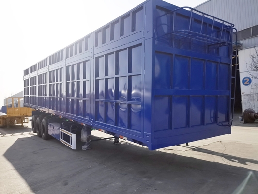 3 άξονες 40-100 τόνων Box Semi-Trailer Όχι αυτο-dumping 1 έτος Υπηρεσία μετά την πώληση