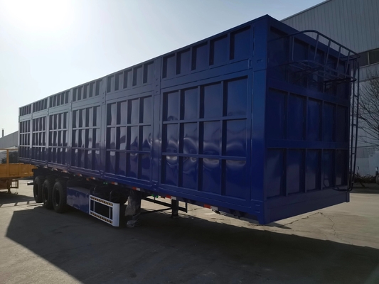 3 άξονες 40-100 τόνων Box Semi-Trailer Όχι αυτο-dumping 1 έτος Υπηρεσία μετά την πώληση