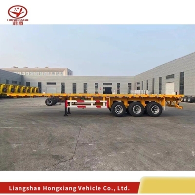 Προσαρμόσιμο 3 άξονες 40FT κοντέινερ Ατσάλι Chassis Gooseneck Σκελετό Semi Truck Trailer