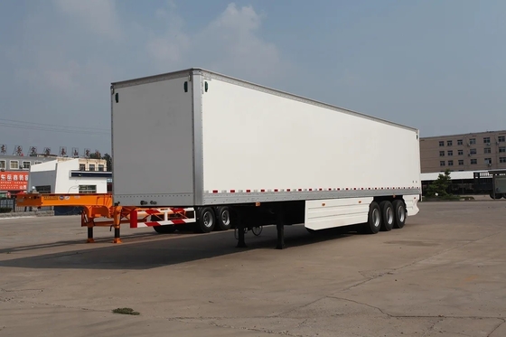 Αναστολή αέρα Αναστολή 3 άξονες Flying Wing Van Box Semi-trailer με πλάγια ανοιχτή πόρτα