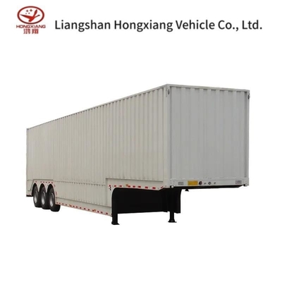 Αναστολή αέρα Αναστολή 3 άξονες Flying Wing Van Box Semi-trailer με πλάγια ανοιχτή πόρτα