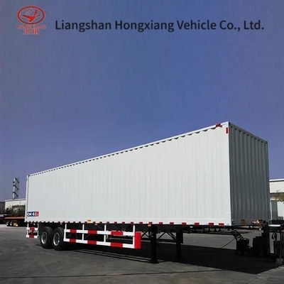 Αναστολή αέρα Αναστολή 3 άξονες Flying Wing Van Box Semi-trailer με πλάγια ανοιχτή πόρτα