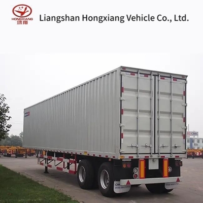 Αναστολή αέρα Αναστολή 3 άξονες Flying Wing Van Box Semi-trailer με πλάγια ανοιχτή πόρτα