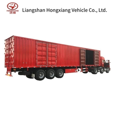 Βαν Semi Trailer 53FT Dry Semi Truck 2 Axle Dual Air Brake System για την αγορά των ΗΠΑ
