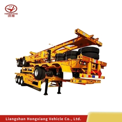 Ακινητοποίηση 40FT Skeleton Semi-Container Trailer με σύστημα πέδησης διπλής γραμμής 3 άξονες