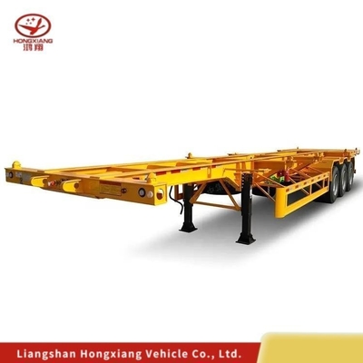 Ακινητοποίηση 40FT Skeleton Semi-Container Trailer με σύστημα πέδησης διπλής γραμμής 3 άξονες