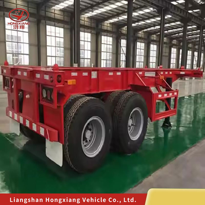 40FT Tri-Axle Container Skeleton Semitrailer Προσαρμογή για τη μεταφορά εμπορευματοκιβωτίων