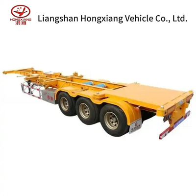 40FT Tri-Axle Container Skeleton Semitrailer Προσαρμογή για τη μεταφορά εμπορευματοκιβωτίων