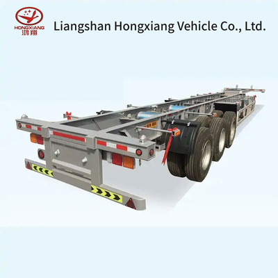 40FT Tri-Axle Container Skeleton Semitrailer Προσαρμογή για τη μεταφορά εμπορευματοκιβωτίων