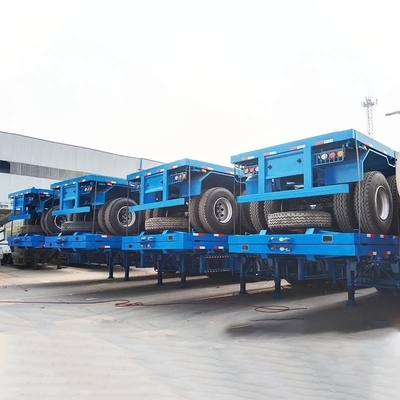 3 άξονας 20 FT 40 FT Marine Container Flatbed Trailer Semi-Trailer με προσαρμογή