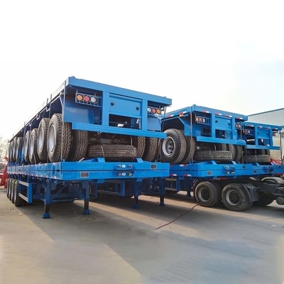 3 άξονας 20 FT 40 FT Marine Container Flatbed Trailer Semi-Trailer με προσαρμογή