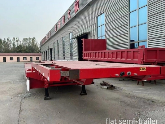 40FT 2 άξονες Πολυδιάστατο και επίπεδο ημιπροσελήνιο για μεταφορά φορτίου