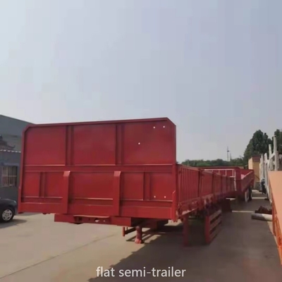 Ελαφρύς φορτίου 40FT 3 άξονες Flat Bed Semi Trailer Προσαρμογή διαθέσιμη