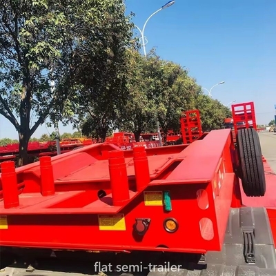 Ελαφρύς φορτίου 40FT 3 άξονες Flat Bed Semi Trailer Προσαρμογή διαθέσιμη