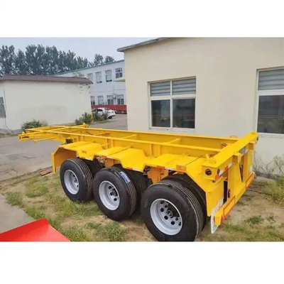 Ατσάλι Tandem Axles Skeleton Superlink Semi Trailer για μεταφορά εμπορευματοκιβωτίων 20ft και 40ft