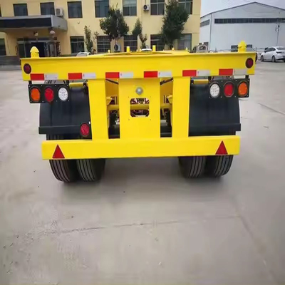 3 άξονες ρυμουλκούμενο Dolly Skeleton Full Truck Trailer με σύστημα πέδησης διπλής γραμμής